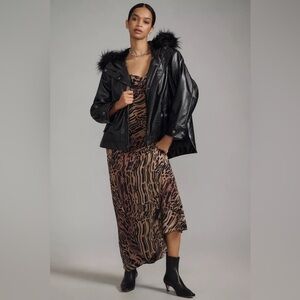 Anthropologie PILCRO FAUX-LEATHER HOODED JACKET Style No. 4133929420044